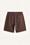 100% Cotton Relax Fit Elastic Lace-Up Waist Bermuda Shorts G8136Ax26Sm - 7