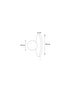 Tor Nun B Travertine Marble Opal Glass Globe Wall Sconce G9 Bulb Included Modern Lamp with Chain Switch - 8