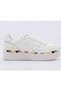 Women's 100% Genuine Leather Sneaker White Casual Sports Shoes Thick Sole Comfortable Casual Shoes - 4