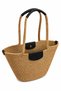 Palma Large Size Straw Shoulder Bag with Genuine Leather Detail, Handmade Beach and Daily Stylish Design Women's Shoulder Bag - 5
