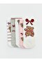 Bear Printed Girls' Booties Socks 5-Pack (S6)