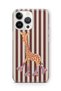 Cute Giraffe Patterned Transparent Phone Case Compatible with iPhone 15 Pro Max