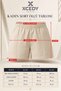 Women's Flexible Lycra Shorts with Pockets, Stretchable Synthetic Fabric, Regular Waist Short Shorts -C632-Green - 2
