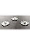 3 Pieces Small Elysia & Timeless Bowl Covers Suitable for 8.5 cm Mouth Diameter - Silver Rose Frame