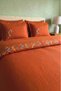 Velora Tile Flower Embroidered Cotton Double Duvet Cover Set - 6 Pieces - 3