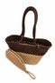 Aya Trikot Shoulder Bag + Moss Clutch 2-Piece Women's Straw Bag Set Large Shoulder Bag and Clutch Handmade Summer, Beach Daily Use Stylish Durable Bag - 4