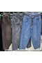 Plus Size Belted Pocketed Lycra High Waist Mom Cut Women's Trousers - 2