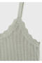 Openwork knitted detailed pajama top - 7