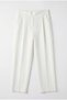 Striped Straight Women's Canvas Trousers Pnt01995 Ecru - 5