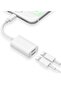 Double Lightning Headphone Splitter, 2 in 1 Dual Lightning Headphone Audio & Charge Cable