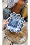 Esterhomedecor Square Rectangular Porcelain Serving Dish with a Pit-Shaped Plate - 2