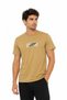 Crew Neck Cotton Men's T-Shirt Oil Green