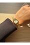 Minimal Wicker Women's Wristwatch Gold - 4