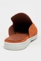 Letty Orange Suede Leather Flat Sole Women's Loafer Slippers - 8