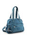 Large Size 37 cm Crinkle Water Repellent Lightweight Fabric Multi-Compartment Mother School Travel Shoulder Bag Blue 1450