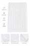 Cream Velvet Dowry Bridal Set Prayer Rug - 2