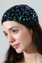 Black Hologram Sequin Hand Knitted Bandana – Handmade Hair Band - 7