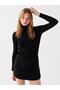 Turtleneck Plain Long Sleeve Women's Knitwear Sweater (W3) - 3