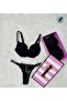 Lace Push up Set, Padded Bra and Thong Set, 2-Piece Set - 2