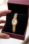 Diana Women's Steel Watch Gold Color Stone-Studded Vintage Old Money Luxury Elegant Oval Case Women's Wristwatch |   Limited Edition 2026 - 2
