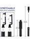 Selfie Stick Tripod, Extendable 3 in 1 Aluminum Bluetooth Selfie Stick with Wireless Remote - 4