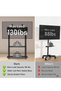 Mobile TV Stand, Rolling TV Stand, Mobile TV Cart with Wheels for 32-70 Inch TV, Portable TV Stand with Shelf, Height Adjustable, Holds up to 40KG, Ideal for Conference, Commercial & Home Us - 2