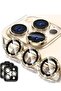 [3+3PCS] Camera Lens & Screen Protector for iPhone 14 Pro/Pro Max, 9H Tempered Glass, Metal Ring
