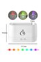 Flame Air Diffuser,Humidifier,Portable Noiseless Aroma Diffuser with Multicolor Lights Waterless Auto Off - 2