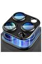 Camera Lens Protector for iPhone 15 Pro/Pro Max, Full Coverage 9H Tempered Glass Ring Cover (Black)
