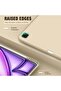 Gold iPad Air 13-Inch Case (M2 2024) with Pencil Holder - Smart Case Supporting Pencil Pro, USB-C, Touch ID, and Auto Wake/Sleep - 3