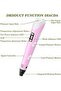 3D Pen for Kids & Adults – Safe & Non-Toxic, LED Light, Easy to Use, Portable Drawing Pen for Art, Crafts, DIY & Educational Projects - 2