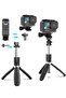 Portable 40 Inch Aluminum Alloy Selfie Stick (Black-E) - 2