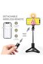 Selfie Stick,Extendable Selfie Stick Tripod, With wireless remote control and fill light, Compact Size & Lightweight - 7