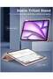 Case for New iPad Air 13 Inch M3 M2 2025/2024 - Slim Protective Cover with Pencil Holder - 4