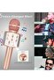 Wireless Bluetooth Karaoke Microphone for Kids, 5-in-1 Portable Handheld Mic Speaker Recorder FM Radio (Rose Gold) - 5