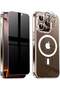 Privacy Case for iPhone 16 Pro, Clear Magnetic Case with Privacy Screen Protector & Camera Protector