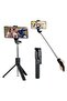 Selfie Stick Tripod, Extendable Selfie Stick with Detachable Wireless Remote and Tripod Stand Selfie Stick for iPhone 11/12/13 Pro Max/X/XS/XR/8/8P/7/7P/6s/6