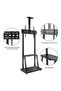 Movable TV Cart with Wheels for 42–86 Inch Flat/Curved LED TVs Height Adjustable Shelves Rolling Floor Stand for Commercial or Home Use Holds up to 220 lbs - 5