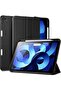 2024 iPad Air 13 Inch (M2) Case – Black Trifold Stand Smart Cover with Auto Wake, Pencil Holder, and Soft TPU Back