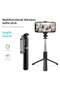 Extendable Selfie Stick with Wireless Remote and Tripod Stand, Portable, Lightweight, Compatible with iPhone - 5