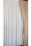 Steel Twisted Tulle Curtain Ecru 1/2 Sparse Pleats Suitable for Every Room Wrinkle-Free No Ironing Heavy Weight - 7