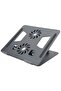 360° Rotatable Laptop Stand with Cooling Fans – Adjustable Aluminum Notebook Riser Holder for Desk Use - 4
