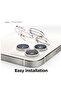 iPhone 15 PRO and iPhone 15 Pro MAX Camera Lens Protector Supreme Tempered Glass - Clear - 5