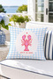 You'Re My Lobster Lobster Text Printed Decorative Throw Pillow Cover Marine Decor 43X43 cm - 5