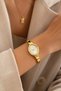 Besti̇e Women's Gold Steel Handcuff Watch Dial Geometric Oval Case Minimal Vintage Old Money Luxury Elegant Women's Wristwatch 2026 - 5