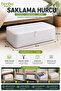 Storage Bag 10-Piece Large Set 60X40X20 cm Under-Bed Storage Bag with Zipper Quilt Blanket Clothing Organizer Multi-Purpose Storage Box 10 Pieces - 2
