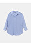 Striped Oversize Women's Shirt Tunic - 5