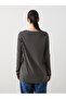 Crew Neck Striped Oversize Women's Tunic - 4