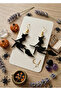 Halloween Cute Witch Earrings - Laser Cut Black Plexi Halloween Jewelry (5X3.5 cm) - 2