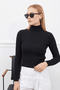 Ribbed Turtleneck Slim Fit Knitwear Sweater